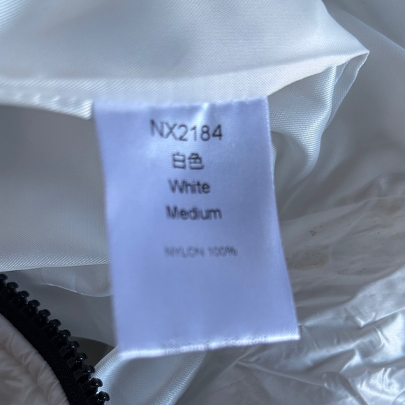 White Quilted Snowsuit with Black Details - Picture 6 of 6